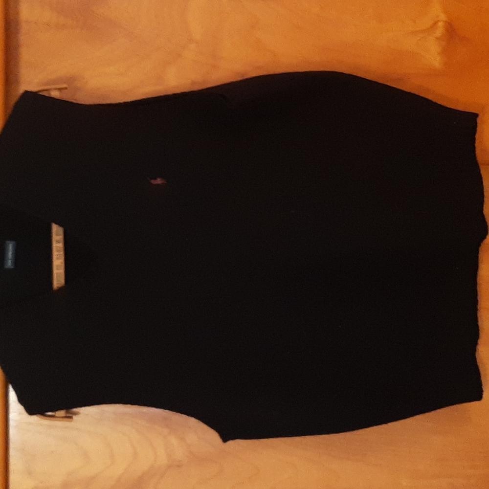 Polo/Ralph Lauren lambs wool sweater vest. Size Large. Black